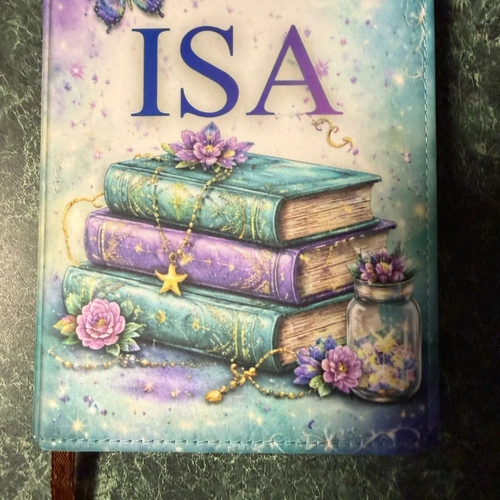 Personalized Journal Butterflies and Books (Personalized with name & message) - Picture 3 of 7